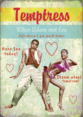 Temptress Greeting Card by Max Hernn